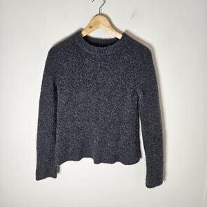 Quince Mongolian Cashmere Sweater Fisherman Heathered Gray S Small